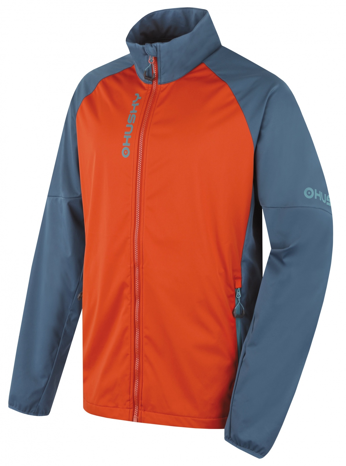Husky Suli M turquoise/brown, M Pánska softshell bunda
