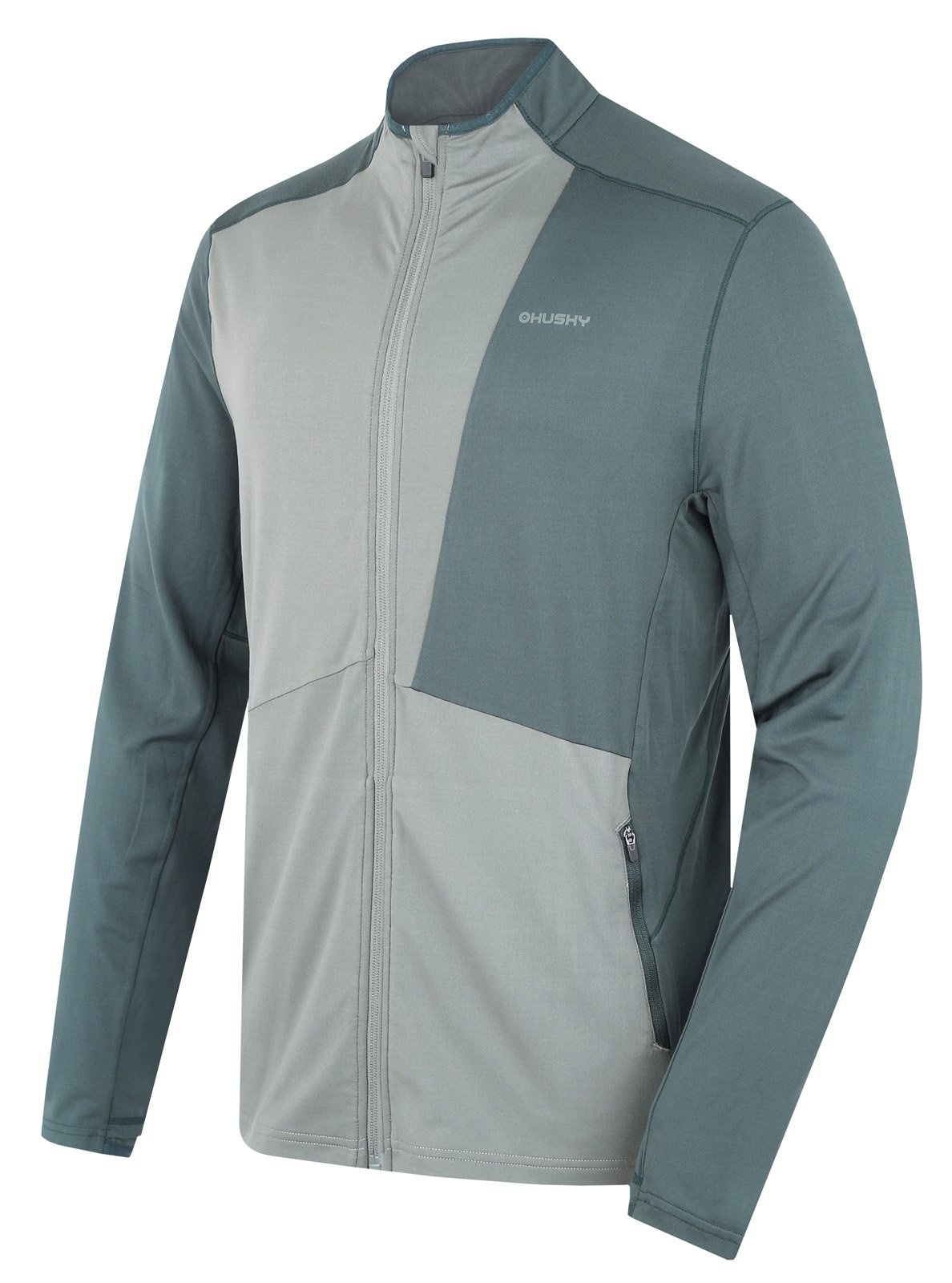 Husky Tarp zips M black green/dk. grey green, XL Pánska mikina na zips