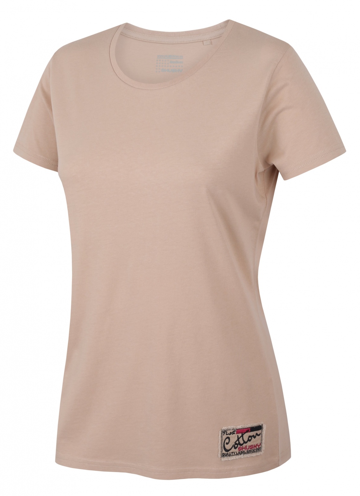 Husky Tee Base L beige, XS Dámske bavlnené tričko