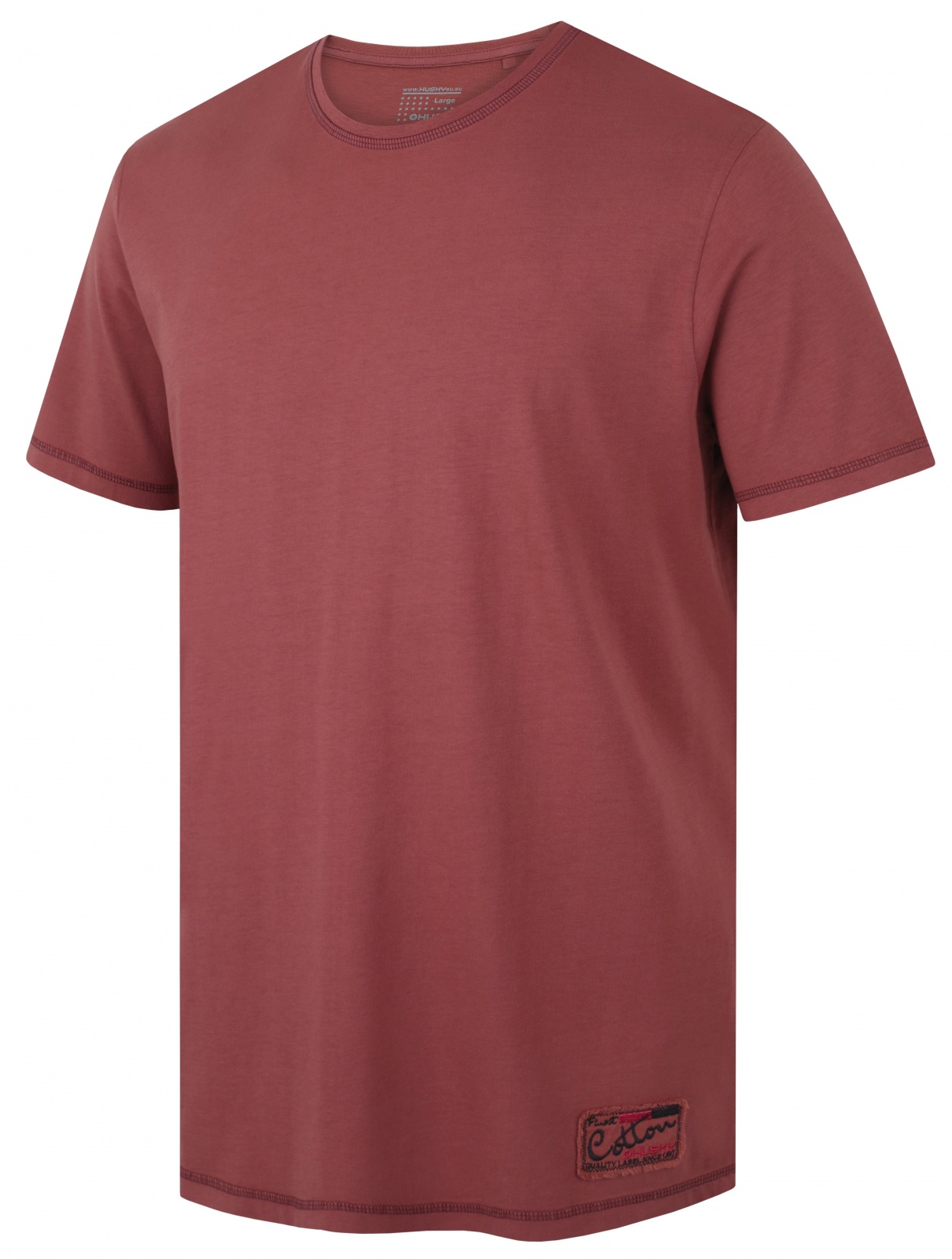 Husky Tee Base M dark bordo, XL Pánske bavlnené tričko