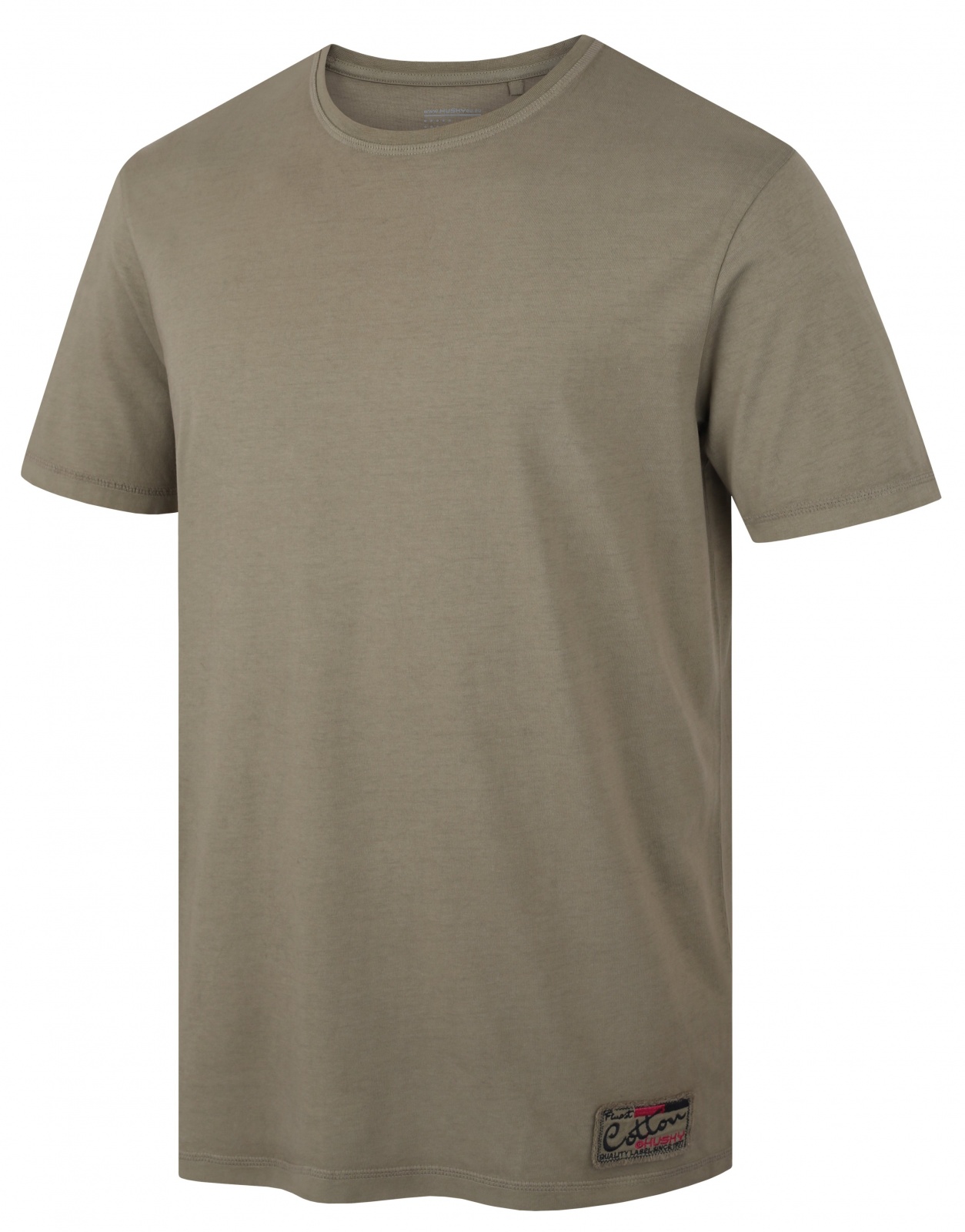 Husky Tee Base M dark khaki, S Pánske bavlnené tričko