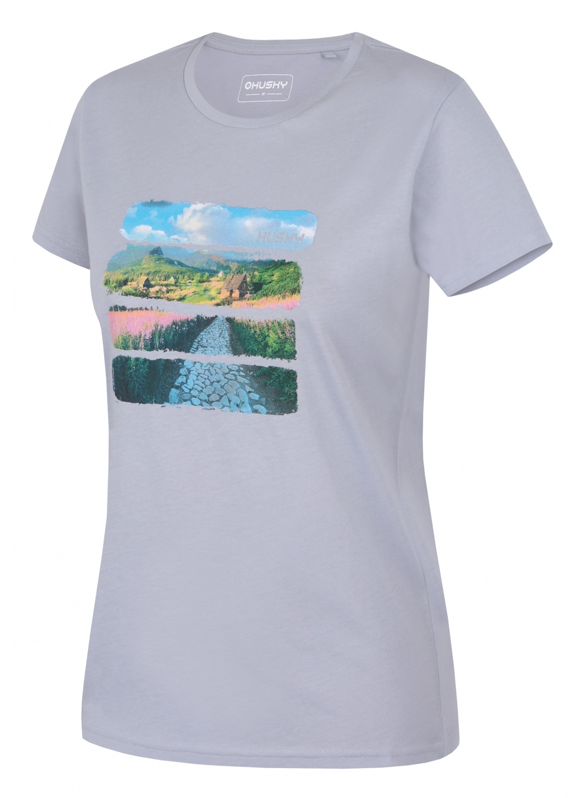 Husky Tee Flo L light blue, XXL Dámske bavlnené tričko