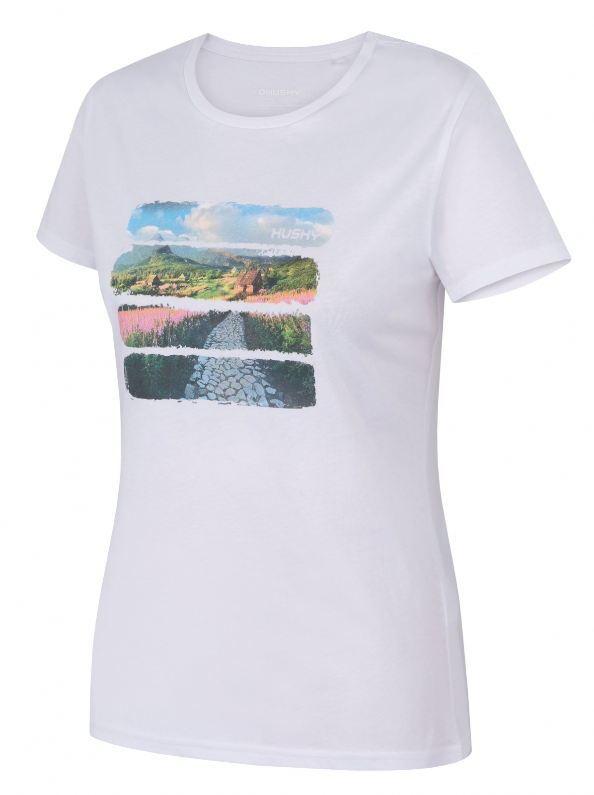 Husky Tee Flo L white, M Dámske bavlnené tričko