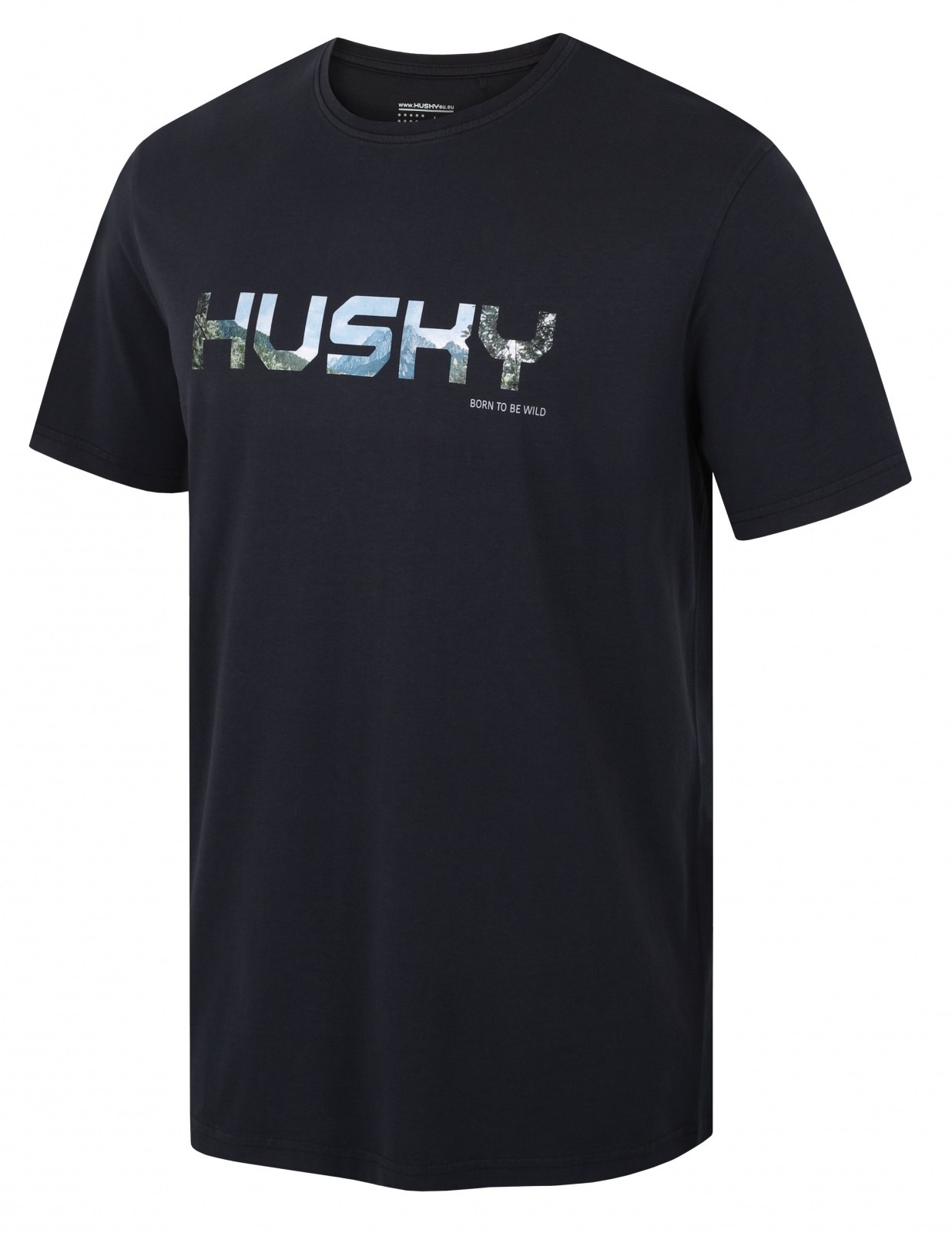 Husky Tee Wild M black, M Pánske bavlnené tričko