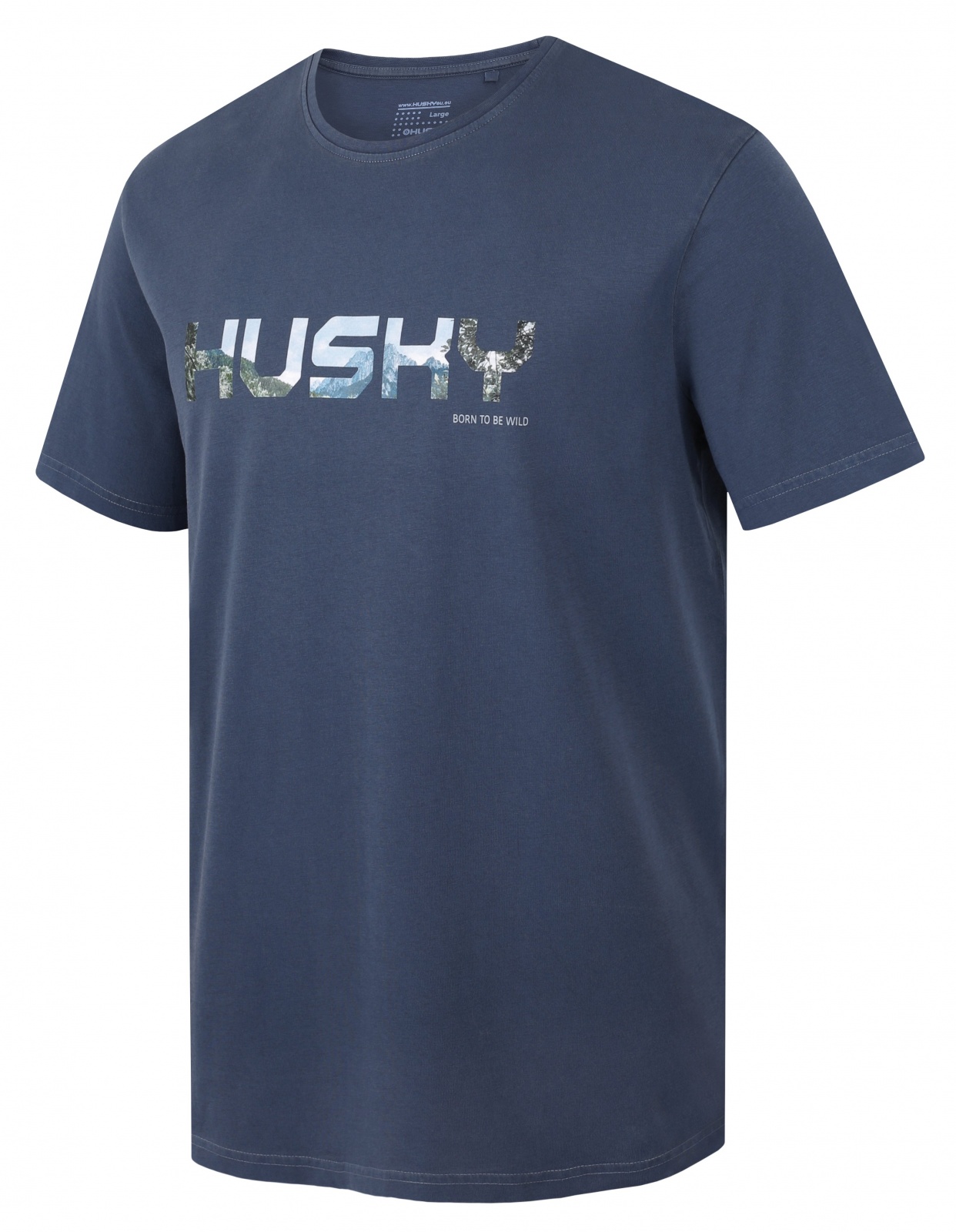 Husky Tee Wild M dark blue, S Pánske bavlnené tričko