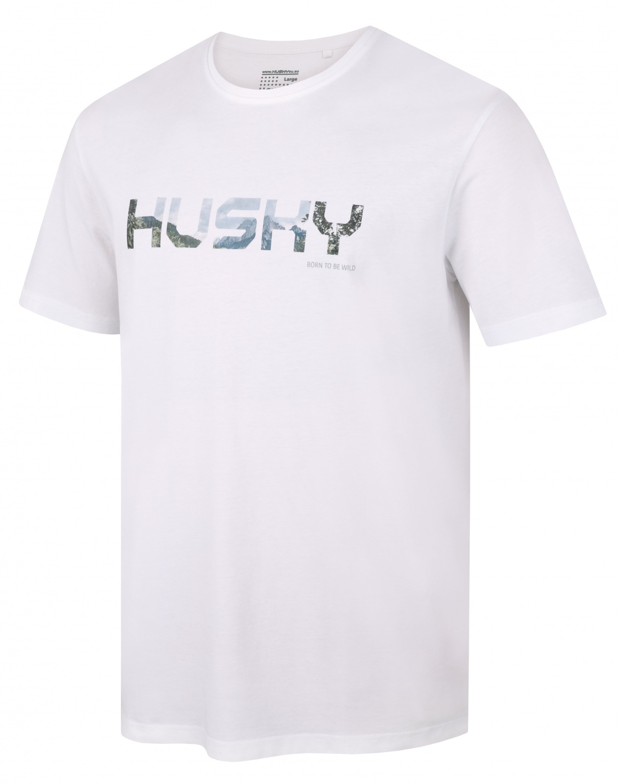 Husky Tee Wild M white, S Pánske bavlnené tričko